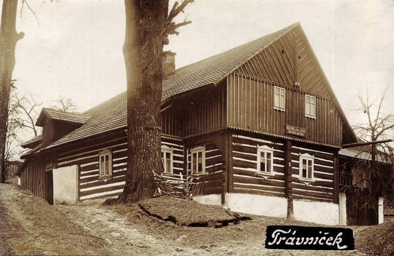 Hostinec v době své největší slávy, kolem roku 1910