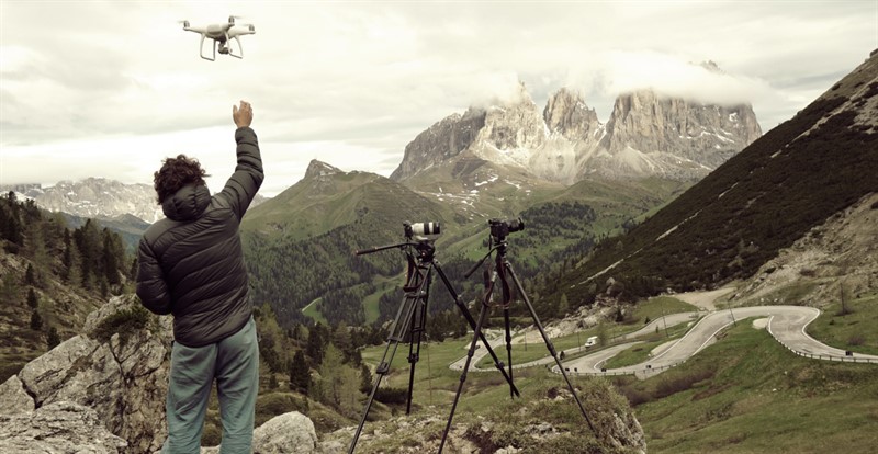 Opět  s dronem, tentokrát v Dolomitech