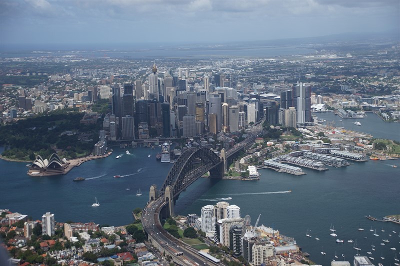 Centrum Sydney,most a opera, Austrálie